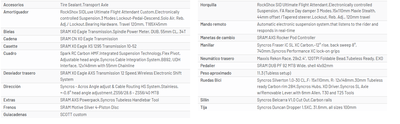 Bicicleta Scott Spark RC World Cup