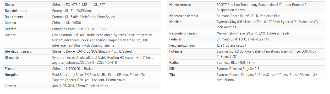Bicicleta Scott Scale 920