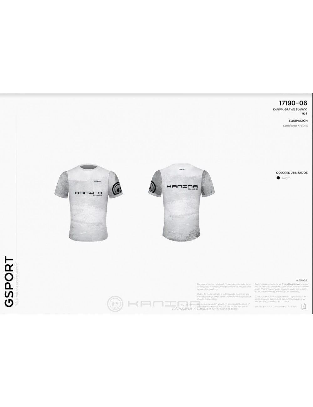 Camiseta XPLORE KANINA Bikes White Spent Gravel