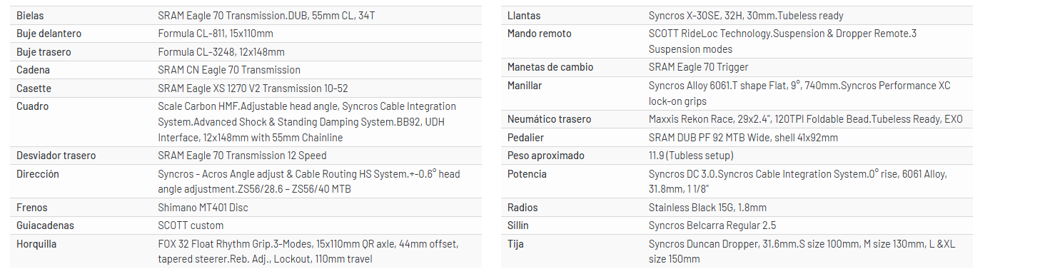 Bicicleta Scott Scale 910