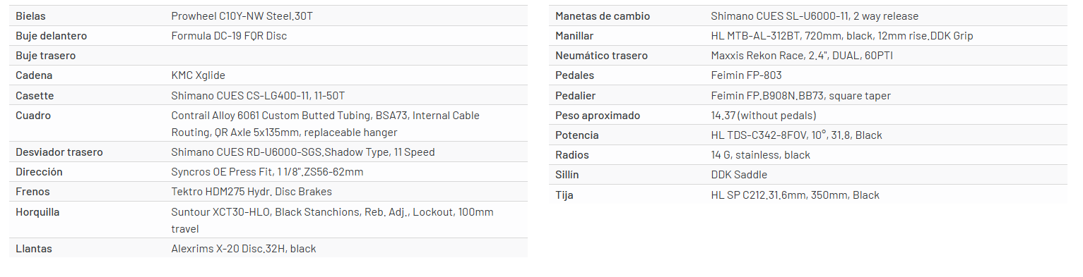 Bicicleta Scott Contrail 20