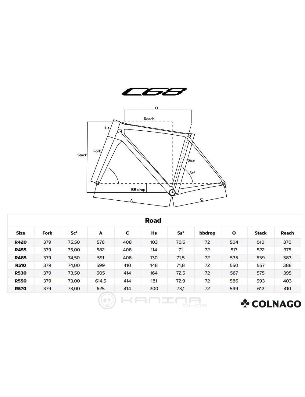 Cuadro COLNAGO C68 Ti