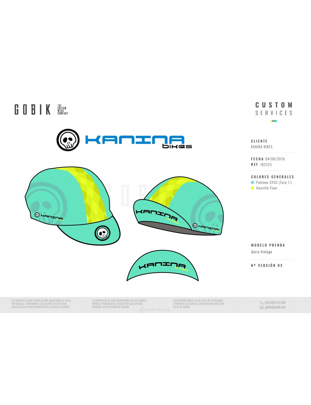 Gorra Vintage GOBIK KANINA Bikes