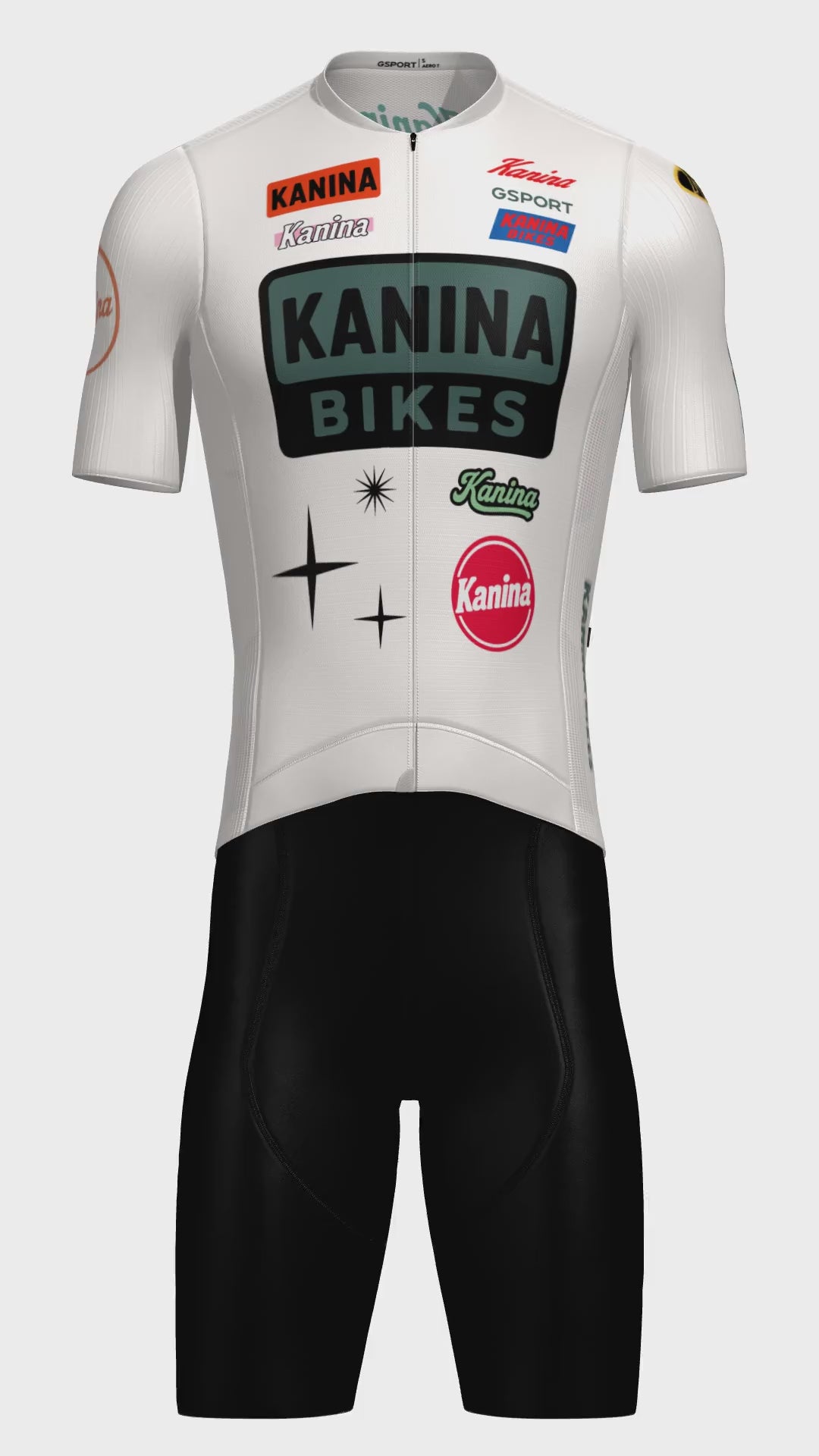 Cargar vídeo: Maillot Kanina Abstract White